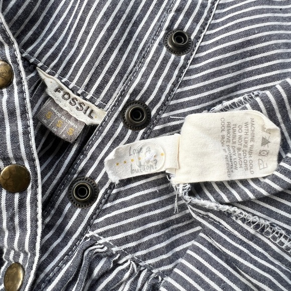 Fossil Striped Dress Women’s Size Small - Picture 7 of 11